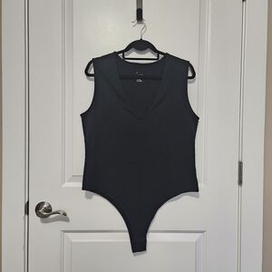 a new day Women’s Extra Large Black V Neck Sleeveless Bodysuit